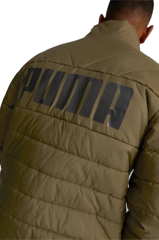 Куртка чоловіча Puma ESS+ Padded Jacket оливкового кольору