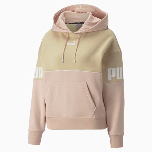 Худи женское Puma Power ColorBl Hoodie сандалового цвета