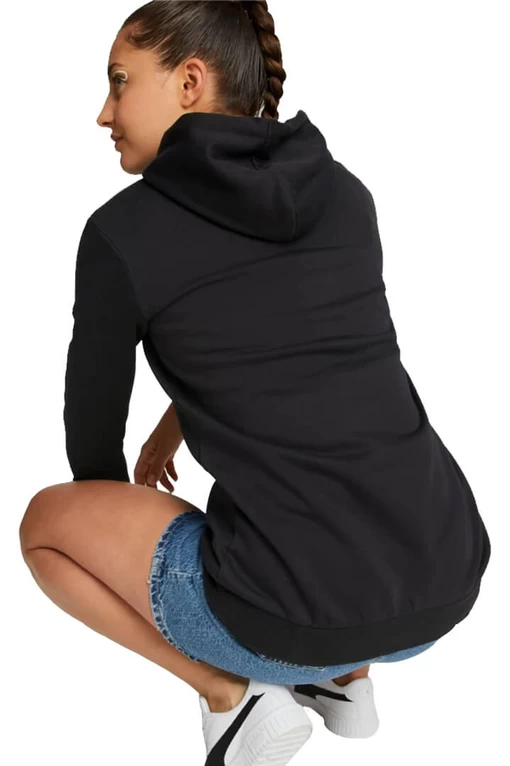 Худи женское Puma Power Elongated Hoodie черного цвета