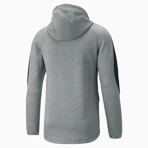 Худі чоловіче Puma Evostripe Full-Zip Hoodie сірого кольору