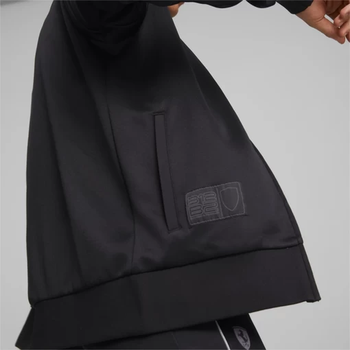 Куртка спортивна Puma Ferrari Style MT7 Track Jkt чорного кольору