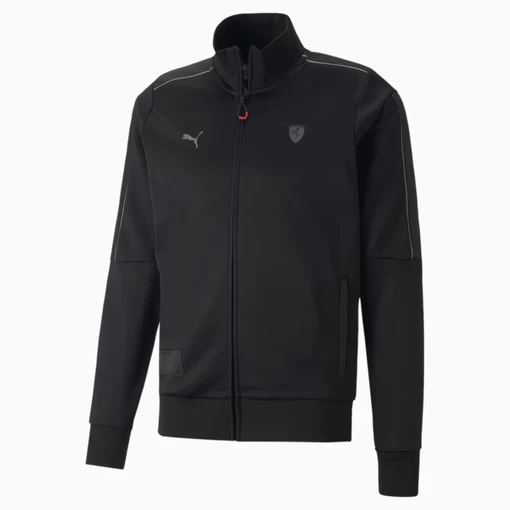 Куртка спортивна Puma Ferrari Style MT7 Track Jkt чорного кольору