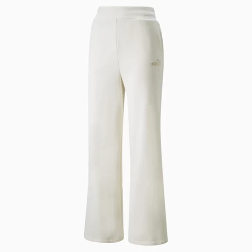 Спортивні штани жіночі Puma ESS+ Embroidery Wide Pants білого кольору
