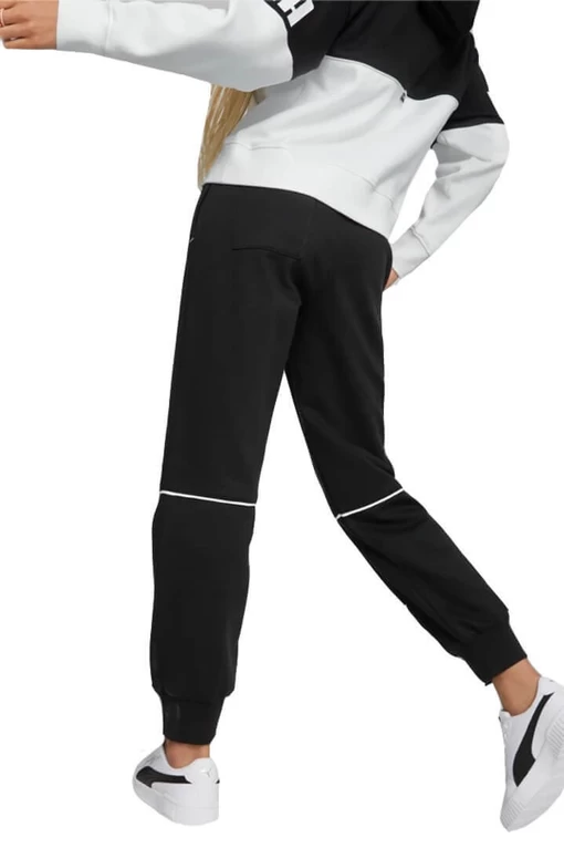 Спортивные штаны женские Puma Power Colorblock Pants черного цвета