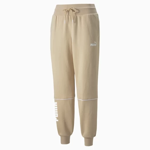 Спортивные штаны женские Puma Power Colorblock Pants сандалового цвета