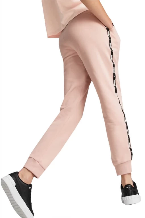 Спортивные штаны женские Puma  Power Tape Pants светло-розового цвета