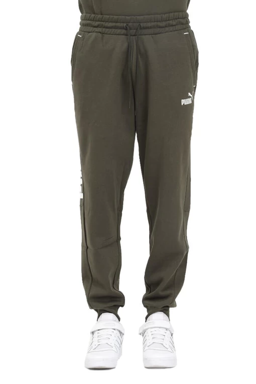Спортивні штани чоловічі Puma Power Sweatpants зеленого кольору