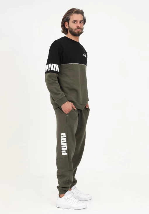 Спортивні штани чоловічі Puma Power Sweatpants зеленого кольору