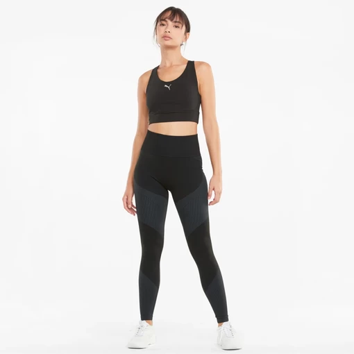 Топ женский Puma All-In Long Line Bra черного цвета