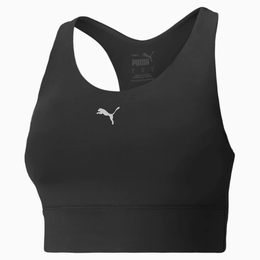Топ женский Puma All-In Long Line Bra черного цвета