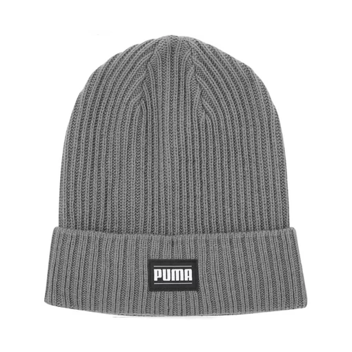 Шапка чоловіча-жіноча Puma Ribbed Classic Cuff Beanie сірого кольору