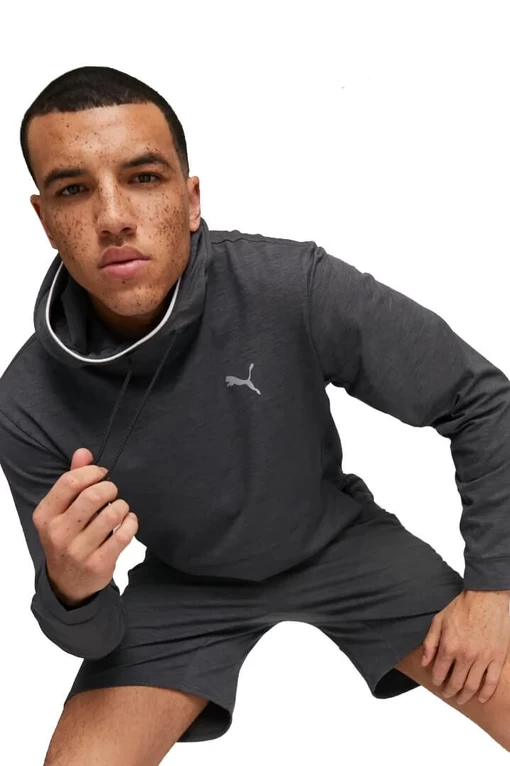 Худі чоловіче Puma TRAIN CLOUDSPUN HOODIE чорного кольору (52232301)