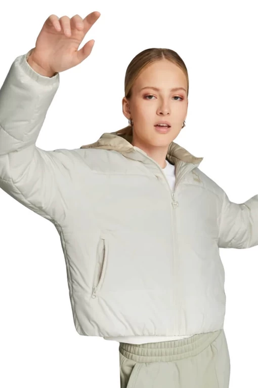 Куртка женская Puma Classics Padded Jacket светло-серого цвета