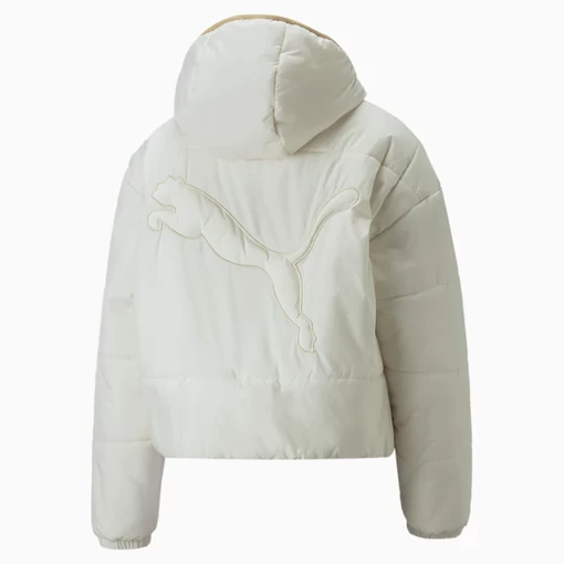 Куртка женская Puma Classics Padded Jacket светло-серого цвета