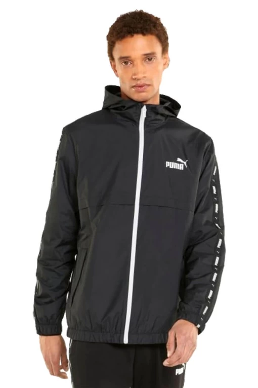 Вітровка чоловіча Puma ESS+ TAPE Windbreaker чорного кольору