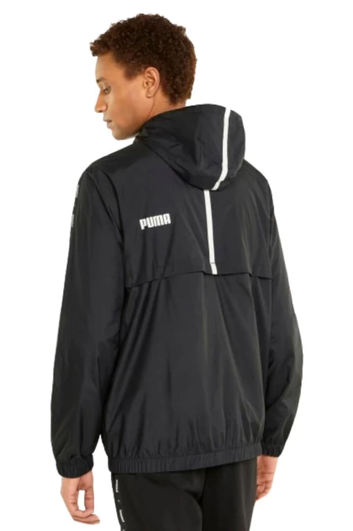 Вітровка чоловіча Puma ESS+ TAPE Windbreaker чорного кольору