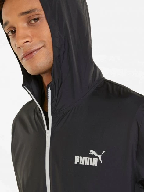 Вітровка чоловіча Puma ESS+ TAPE Windbreaker чорного кольору