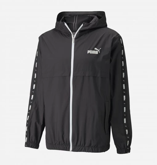 Вітровка чоловіча Puma ESS+ TAPE Windbreaker чорного кольору