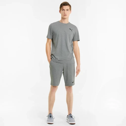 Шорты мужские Puma ESS Jersey Shorts серого цвета