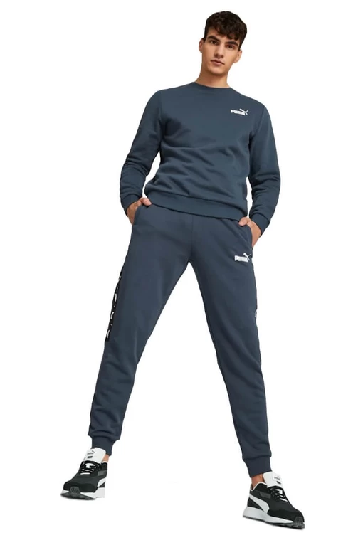 Спортивні штани чоловічі Puma ESS+ Tape Sweatpants синього кольору