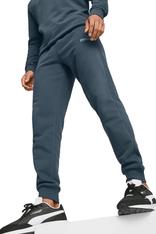 Спортивные штаны мужские Puma ESS ELEVATED Sweatpants серо-синего цвета