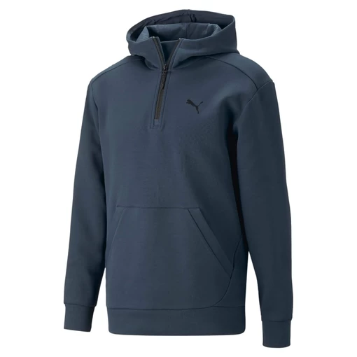 Толстовка мужская Puma RAD-CAL Half-Zip Hoodie синего цвета