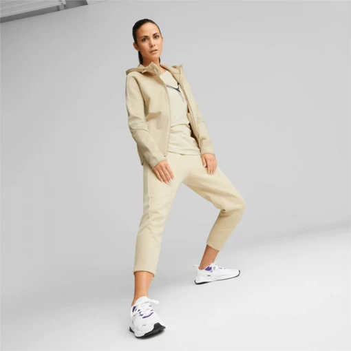 Спортивні штани жіночі Puma Evostripe High-Waist Pants бежевого кольору (67311888)