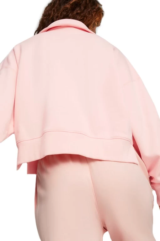 Світшот жіночий Puma DOWNTOWN Oversized Polo рожевого кольору