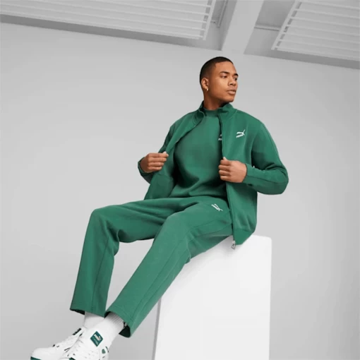 Толстовка чоловіча Puma T7 Track Jacket зеленого кольору