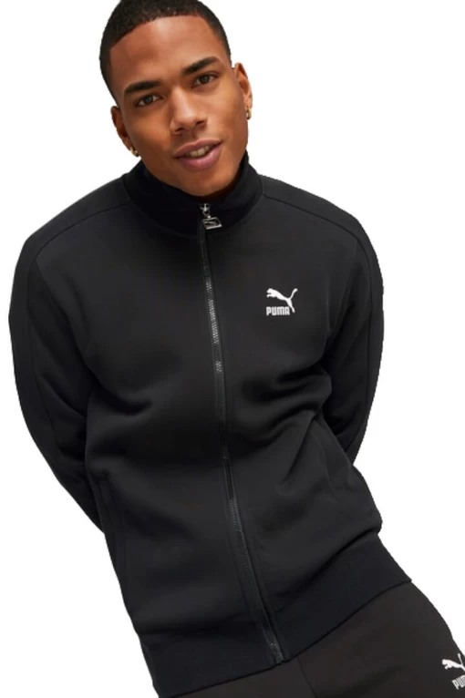 Толстовка мужская Puma T7 Track Jacket черного цвета