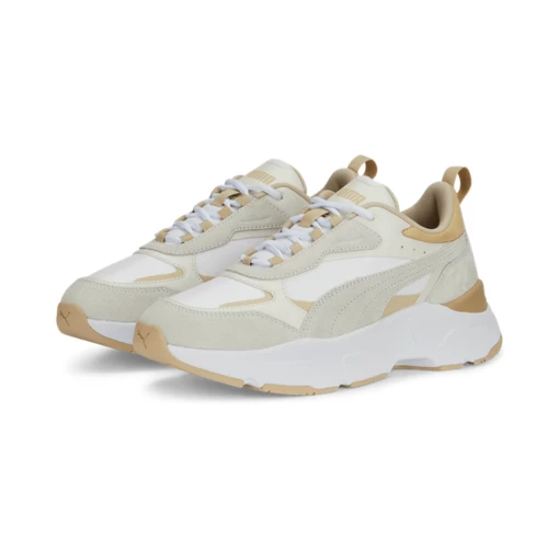 Кроссовки женские Puma Cassia Mix бело-песочного цвета