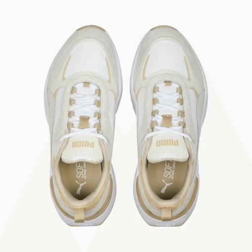 Кроссовки женские Puma Cassia Mix бело-песочного цвета