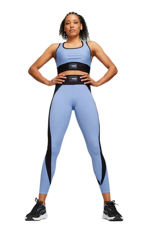 Легінси жіночі Puma Fit HW 7/8 Tight лілово-чорного кольору