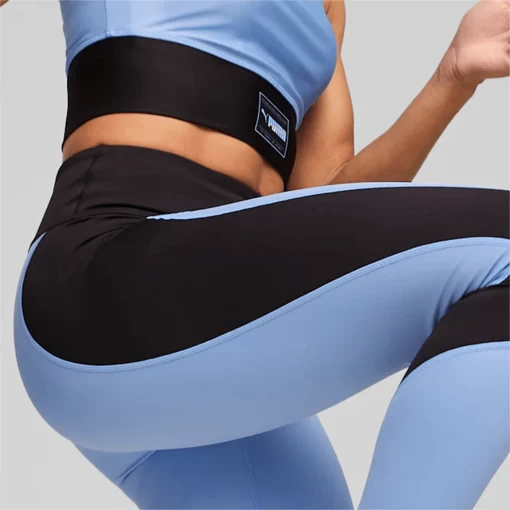 Легінси жіночі Puma Fit HW 7/8 Tight лілово-чорного кольору