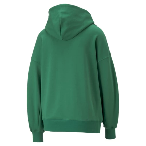 Худи женское Puma Classics Oversized Hoodie зеленого цвета
