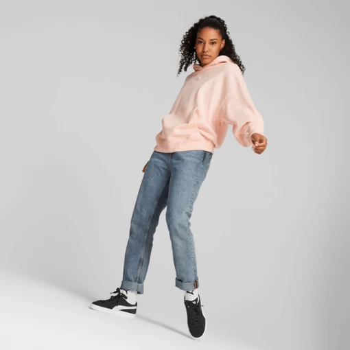 Худі жіноче Puma Classics Oversized Hoodie рожевого кольору