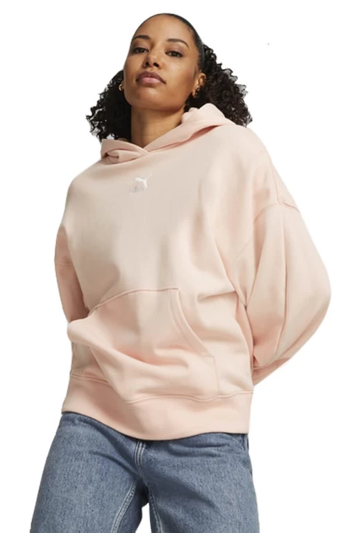 Худі жіноче Puma Classics Oversized Hoodie рожевого кольору