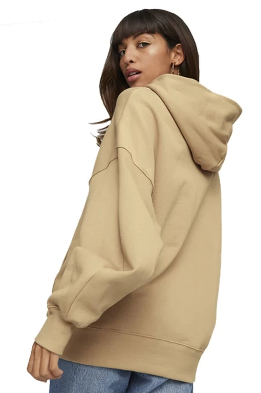 Худі жіноче Puma Classics Oversized Hoodie пісочного кольору