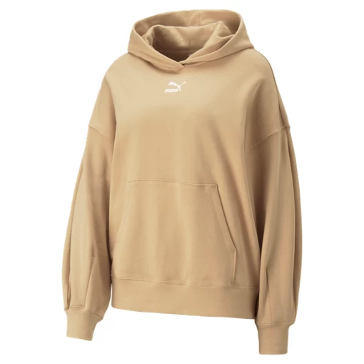 Худі жіноче Puma Classics Oversized Hoodie пісочного кольору