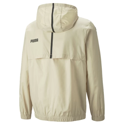 Ветровка мужская Puma ESS+ TAPE Windbreaker бежевого цвета