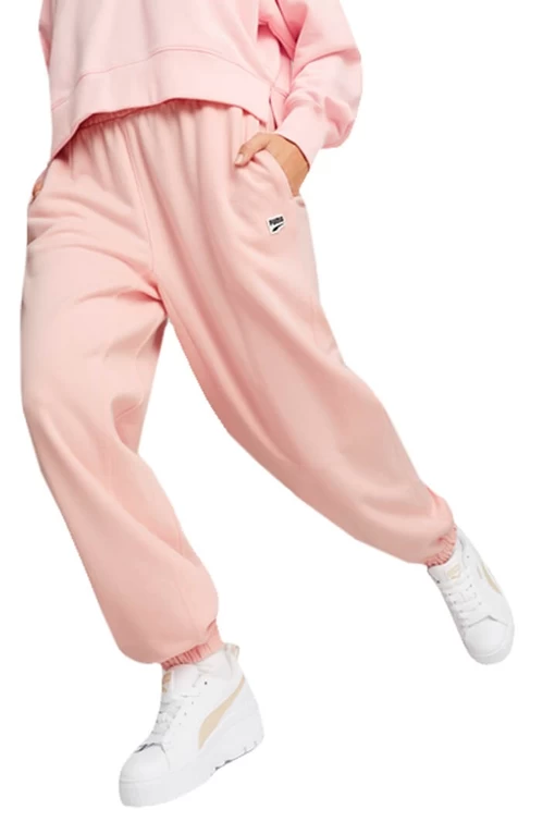 Спортивні штани жіночі Puma DOWNTOWN Sweatpants рожевого кольору 53836866