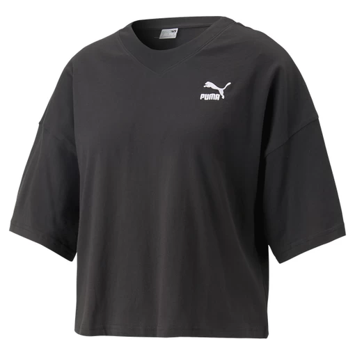 Футболка женская Puma CLASSICS Oversized Tee черного цвета