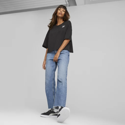 Футболка женская Puma CLASSICS Oversized Tee черного цвета