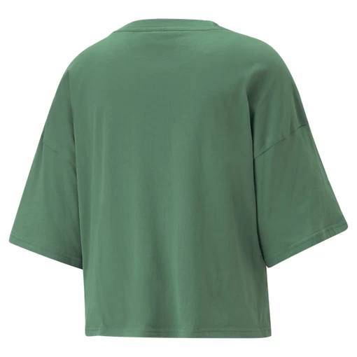 Футболка жіноча Puma CLASSICS Oversized Tee зеленого кольору