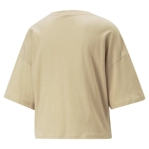 Футболка женская Puma CLASSICS Oversized Tee бежевого цвета
