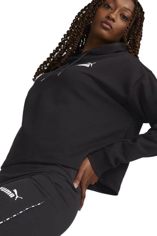 Худи женское Puma POWER Tape Hoodie черного цвета
