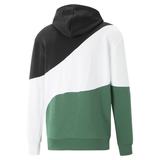 Худі чоловіче Puma PUMA POWER Cat Hoodie чорно-біло-зеленого кольору