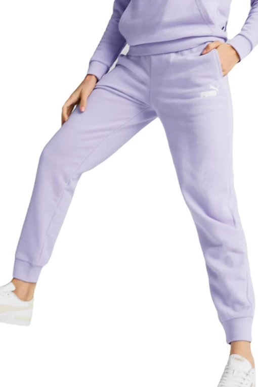 Спортивные штаны женские Puma ESS Elevated Pants сиреневого цвета