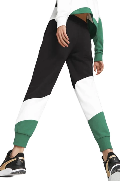 Спортивні штани жіночі Puma POWER Cat Pants чорно-біло-зеленого кольору