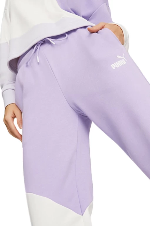 Спортивні штани жіночі Puma POWER Cat Pants бузково-білого кольору
